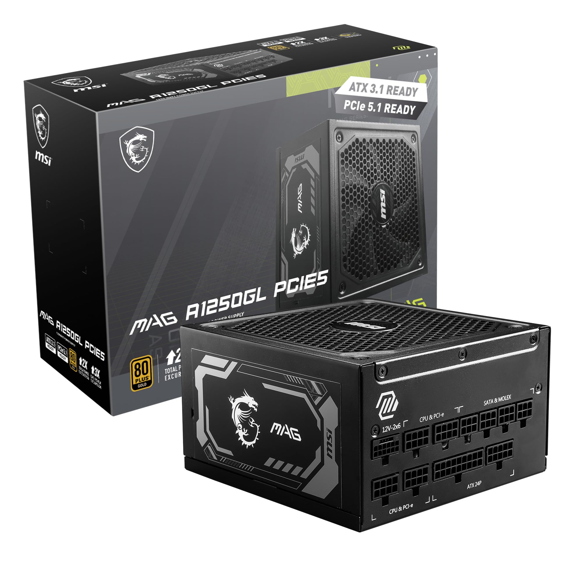 PSU MSI MAG A1250GL 80+ GOLD FULL MODULAR PCIE-5
